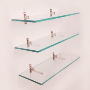 Glass shelf installation
