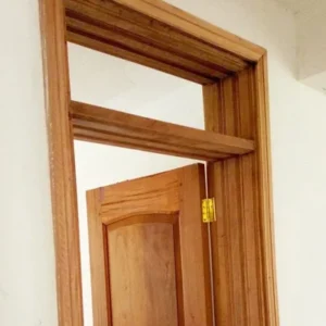 Wooden door installation