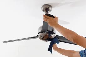 Ceiling fan cleaning