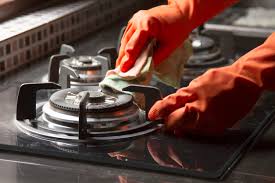 Gas stove cleaning