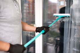 Glass partition cleaning