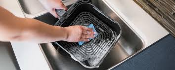 Air fryer cleaning