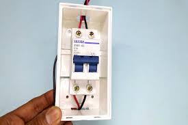 Double-pole MCB installation