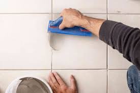 Bathroom tile grouting