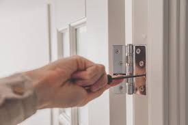 Door hinge installation