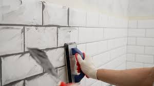 Kitchen tile grouting