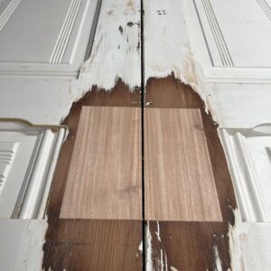 Major wooden door repair