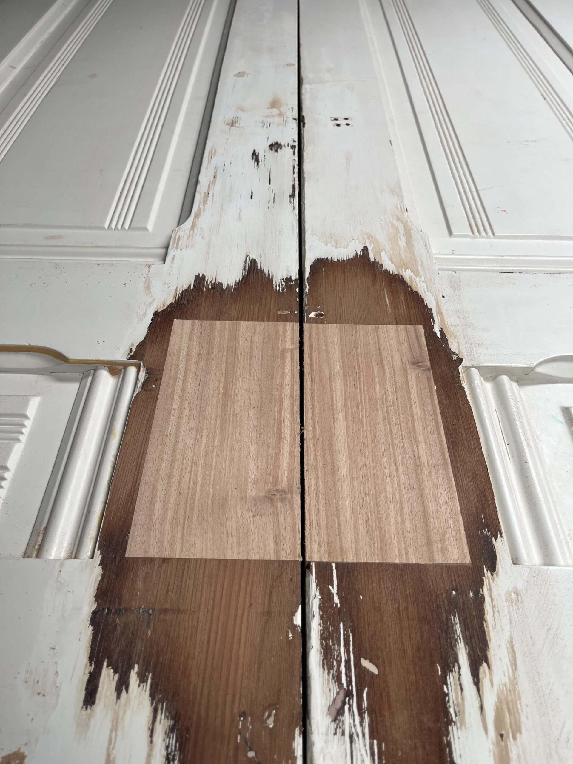 Major wooden door repair